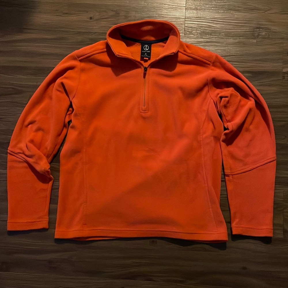 Lands’ End, Men's Lightweight Fleece Quarter Zip Pullover